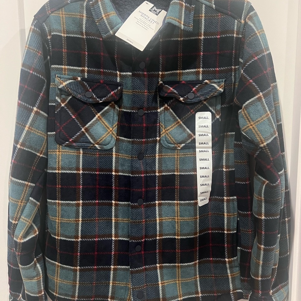 Plaid Button-Up Jacket